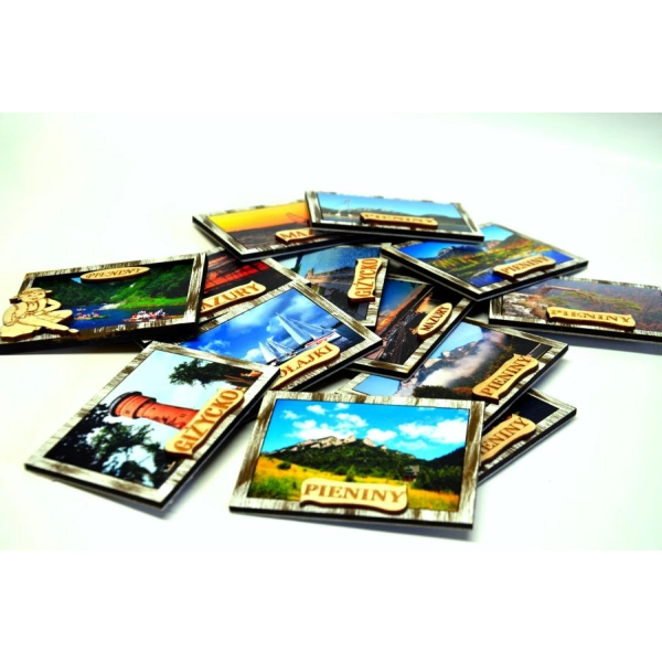 Magnes ramka prosta z widokiem MIX WZORÓW