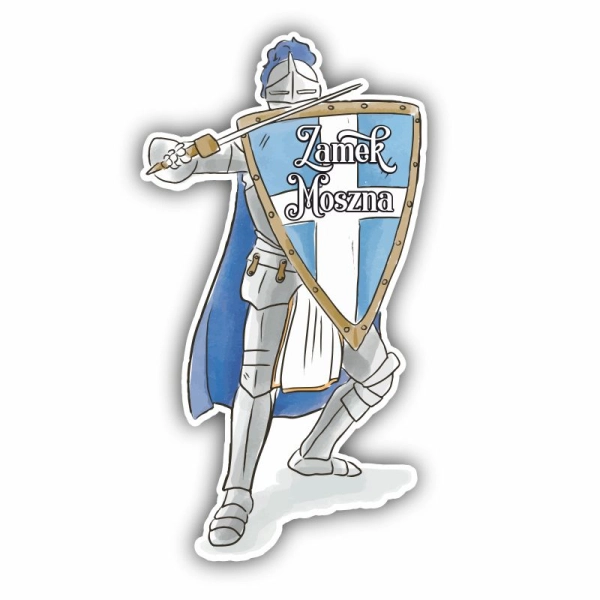 magnes Szczytno, magnes rycerz, rycerz magnes, magnes drewniany, pamiątka z rycerzem, magnes z zamkiem, fridge magnets,