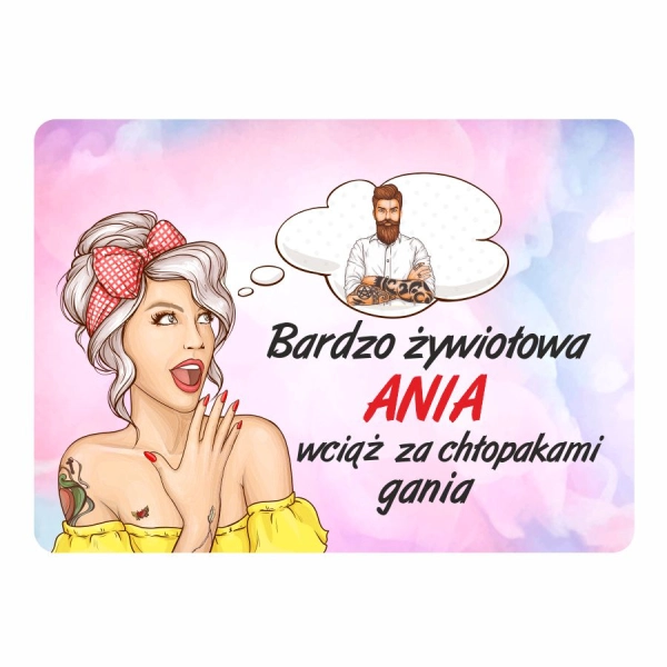 Magnes śmieszny z imieniem ANIA
