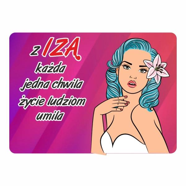 Magnes śmieszny z imieniem IZA