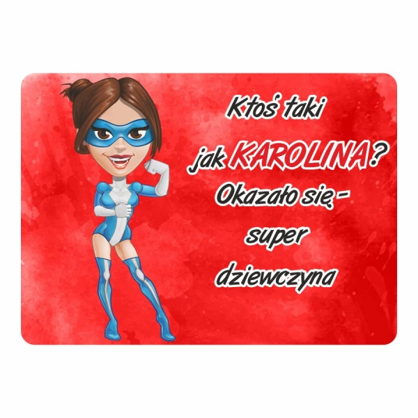 Magnes śmieszny z imieniem KAROLINA 2
