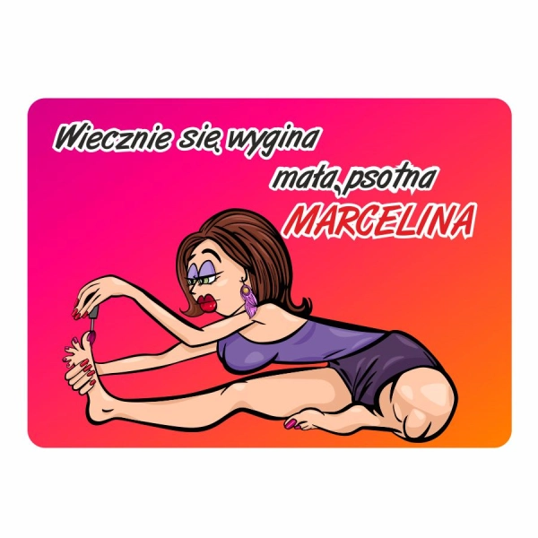 Magnes śmieszny z imieniem MARCELINA