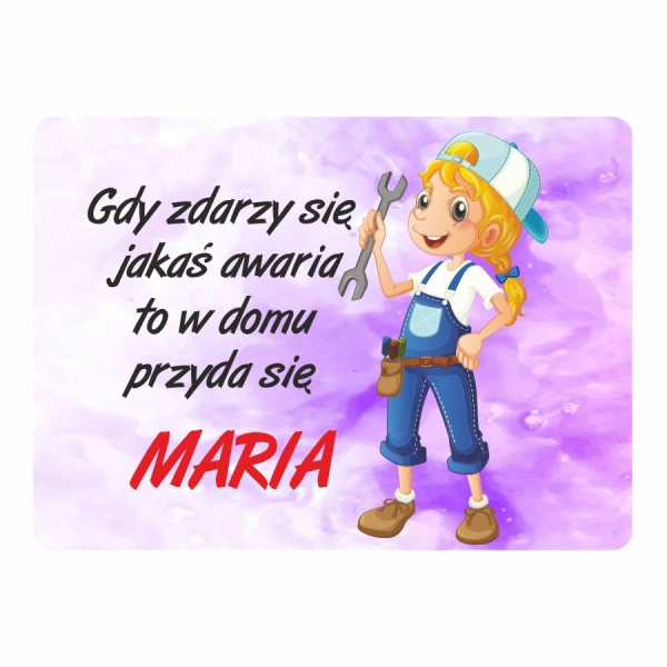 Magnes śmieszny z imieniem MARIA