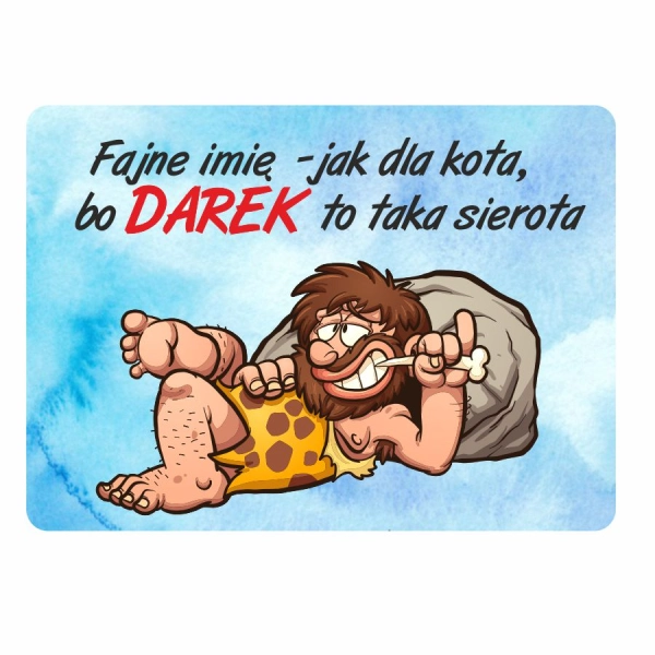 Magnes śmieszny z imieniem DAREK