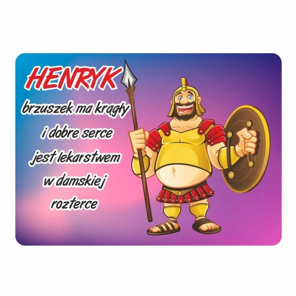 Magnes śmieszny z imieniem HENRYK