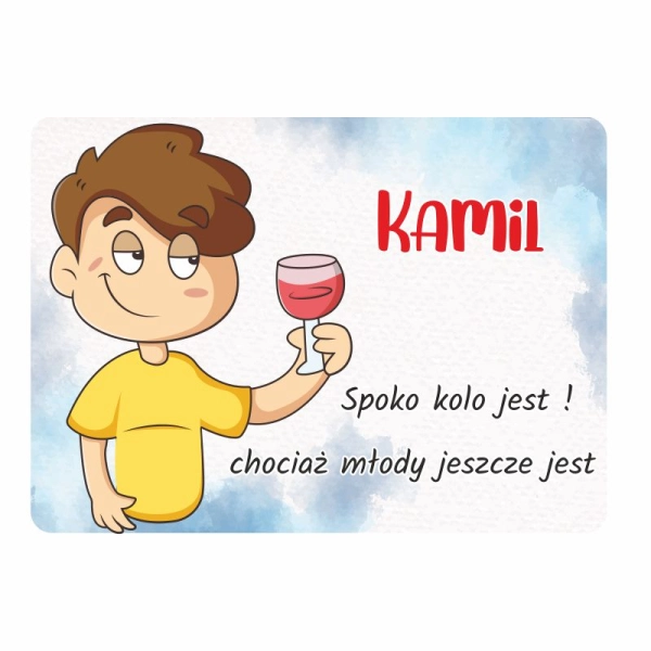 Magnes śmieszny z imieniem KAMIL