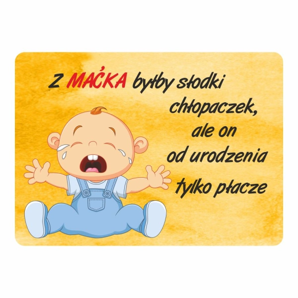 Magnes śmieszny z imieniem MACIEK