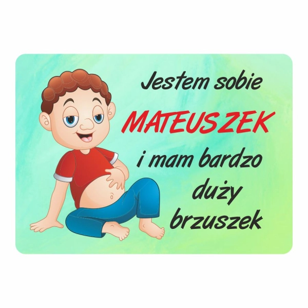 Magnes śmieszny z imieniem MATEUSZ