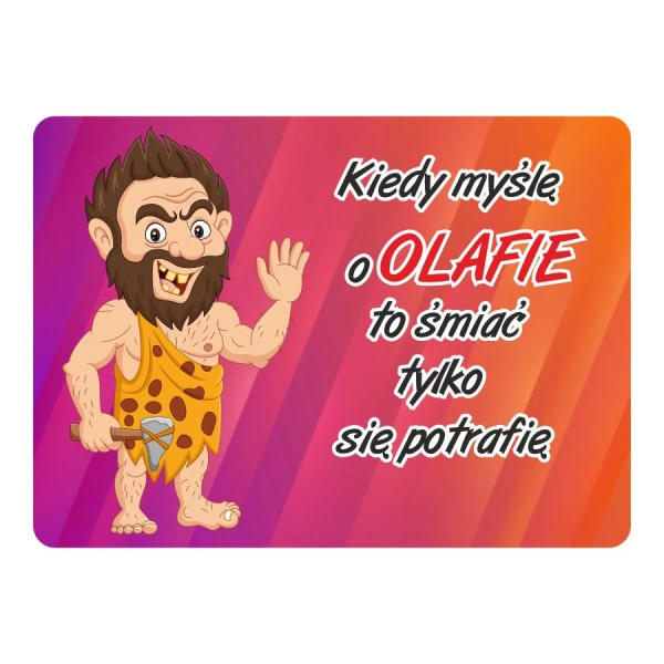 Magnes śmieszny z imieniem OLAF