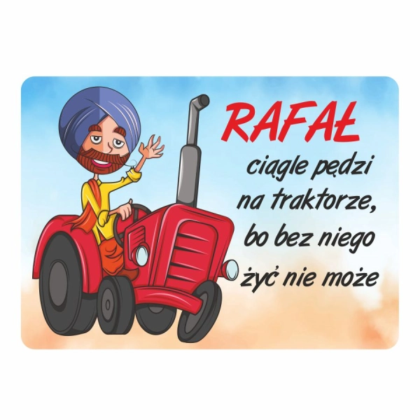 Magnes śmieszny z imieniem RAFAŁ