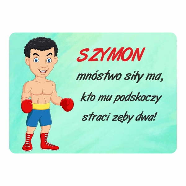 Magnes śmieszny z imieniem SZYMON