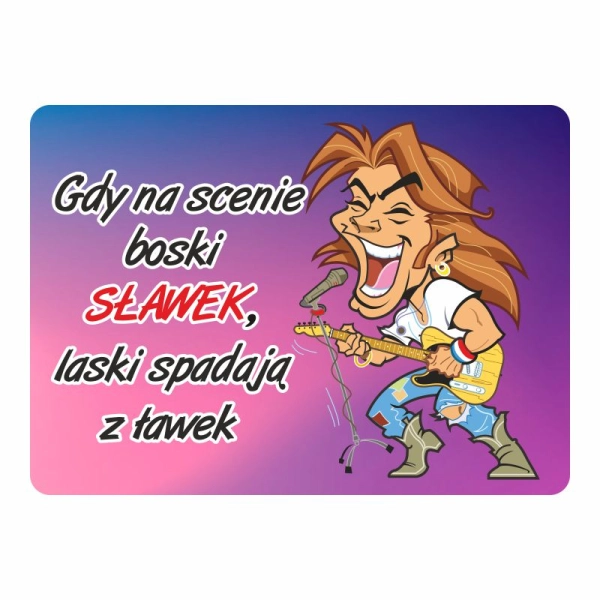 Magnes śmieszny z imieniem SŁAWEK N1