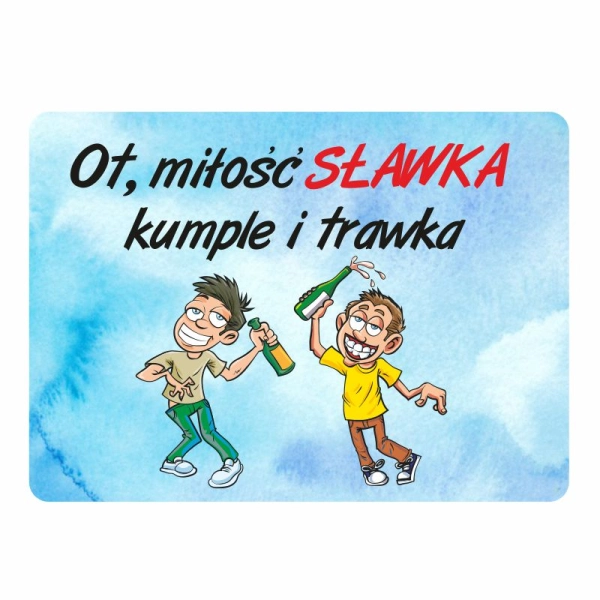 Magnes śmieszny z imieniem SŁAWEK N2