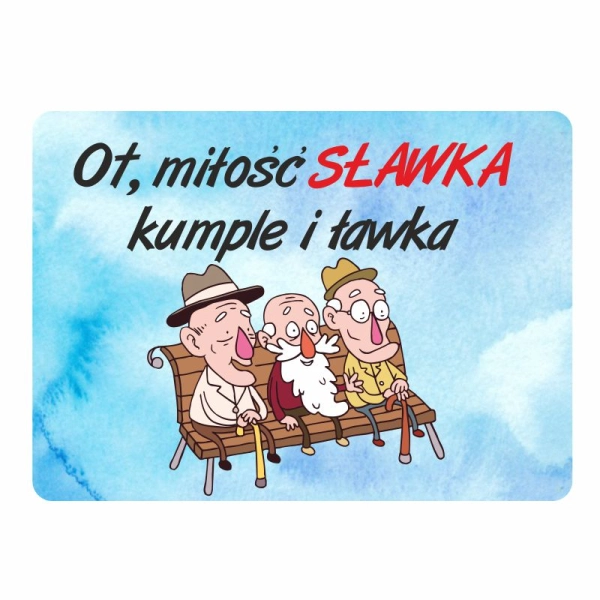 Magnes śmieszny z imieniem SŁAWEK N3