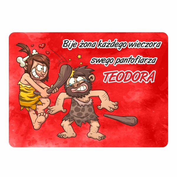 Magnes śmieszny z imieniem TEODOR