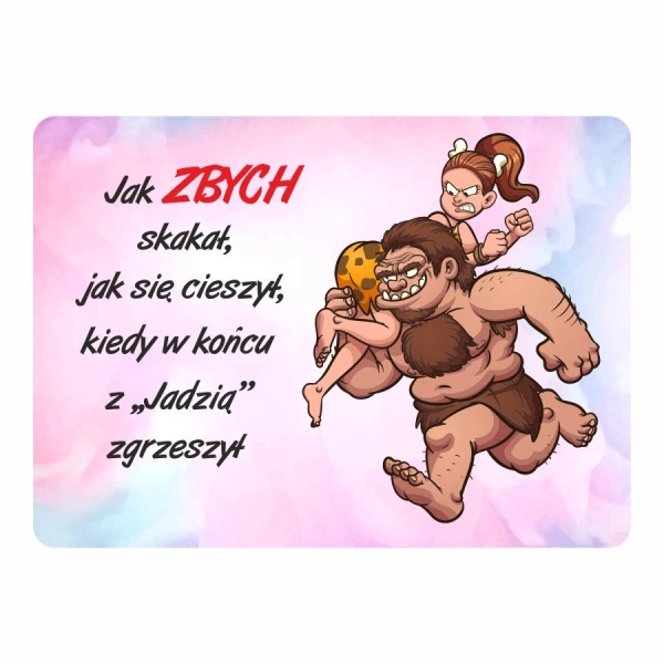 Magnes śmieszny z imieniem ZBYSZEK