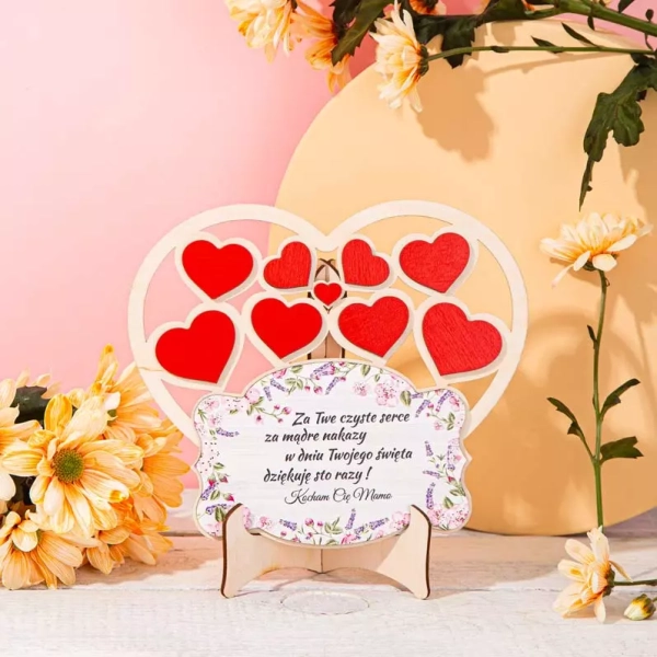 Tabliczka na sztaludze z dedykacją DLA MAMY N1