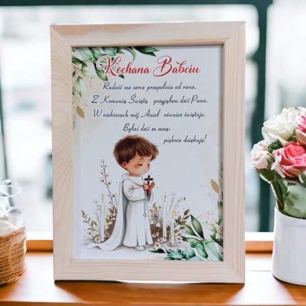 Podziękowanie dla Babci - chłopak