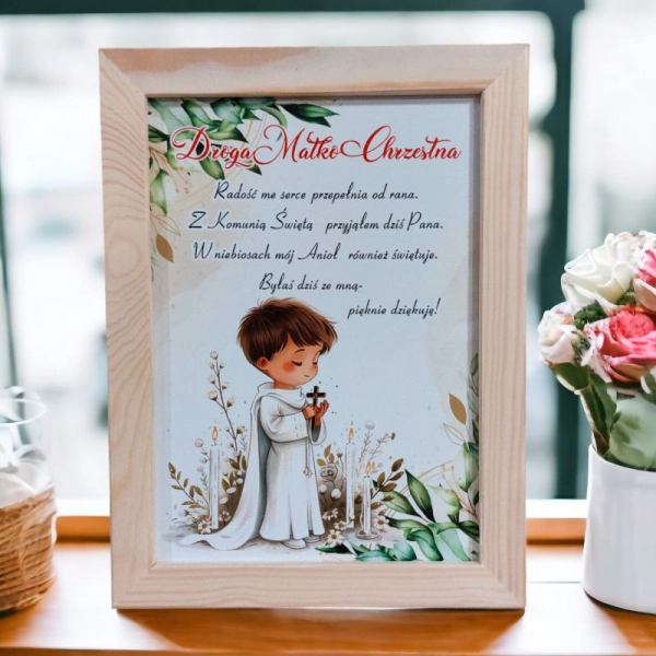 Podziękowanie dla Chrzestnej - chłopak