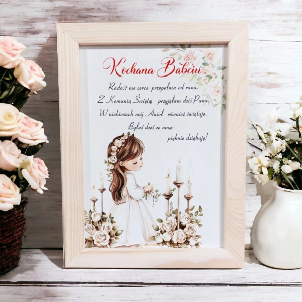 Podziękowanie dla Babci - dziewczynka