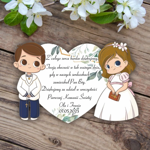 Podziękowanie dla gości - Para Bliźniąt Bruneci