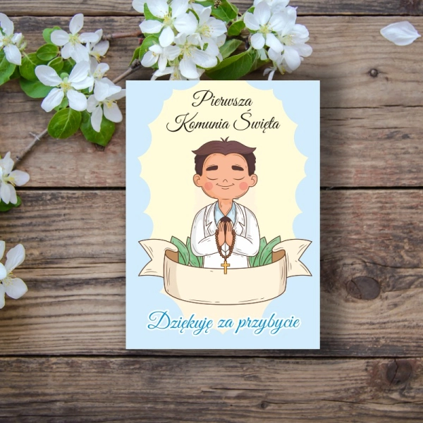 Podziękowanie dla gości - Chłopak BRĄZ - Prostokąt