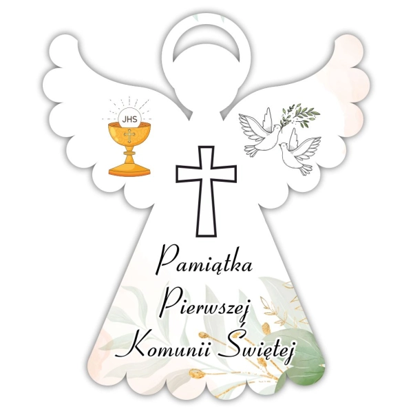 Magnes Aniołek UV N1 – elegancki upominek na Pierwszą Komunię