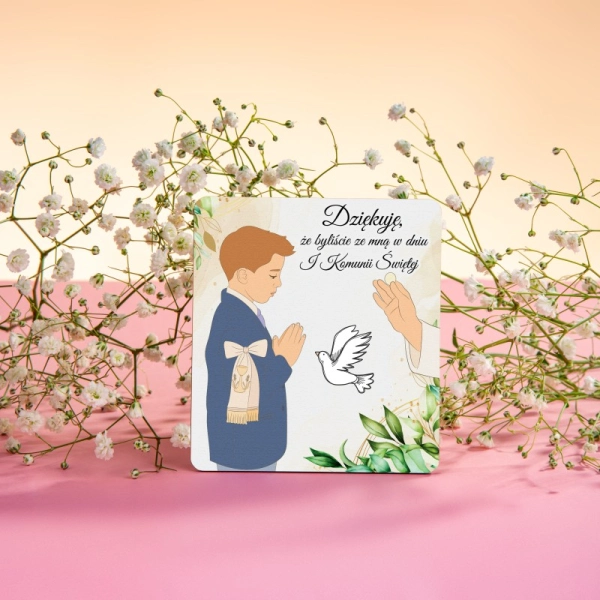 Podziękowanie dla gości - chłopak