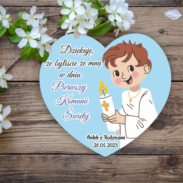 Podziękowanie dla gości - chłopak w sercu BRĄZ