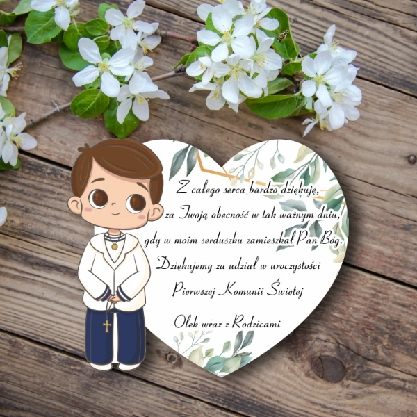 Podziękowanie dla gości - Chłopak z sercem BRĄZ N1