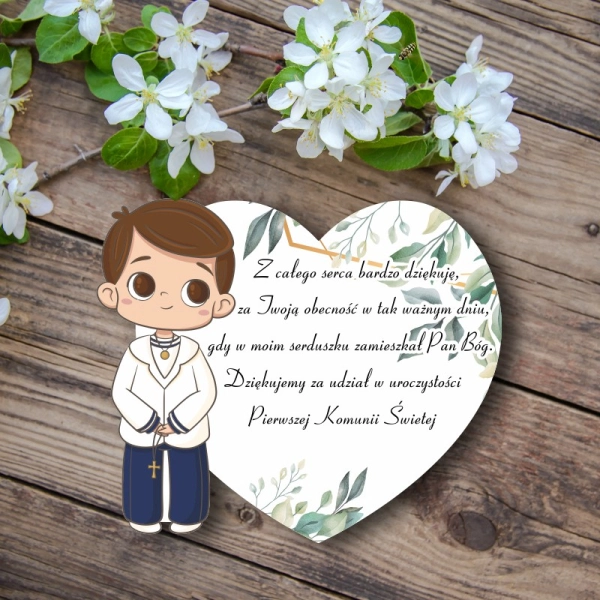 Podziękowanie dla gości - Chłopak z sercem BRĄZ N1