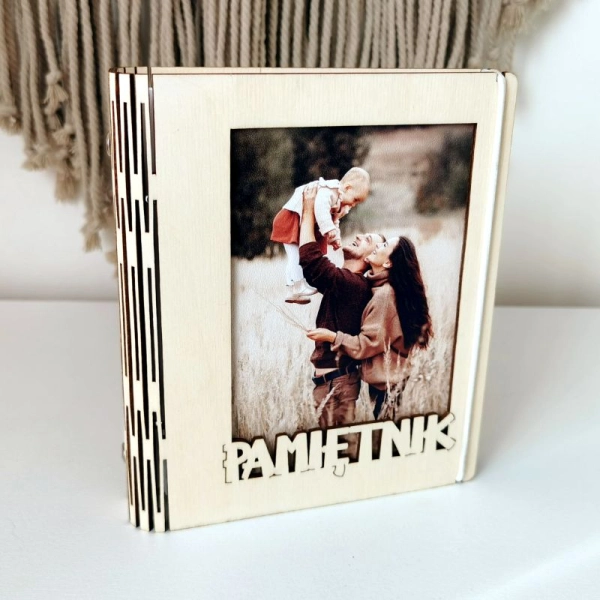 Drewniany NOTES ze zdjęciem