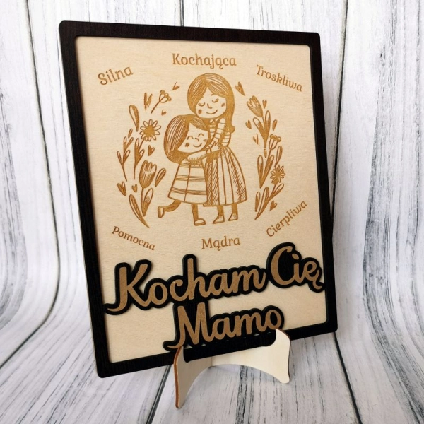 Laurka KOCHAM CIĘ MAMO grawerowana