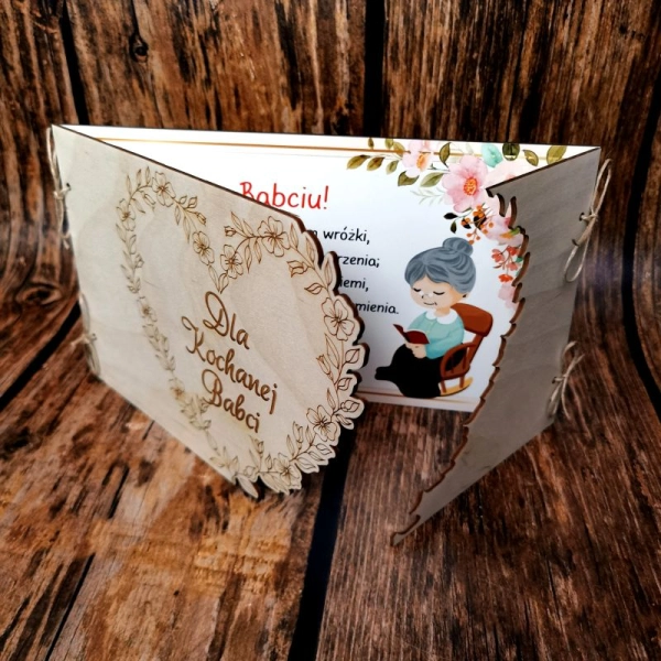 laurka dla babci z wierszykiem
