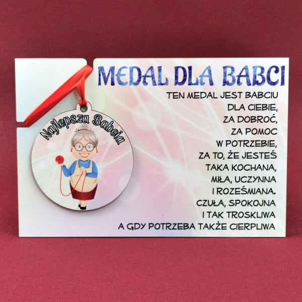 Laurka MEDAL DLA BABCI