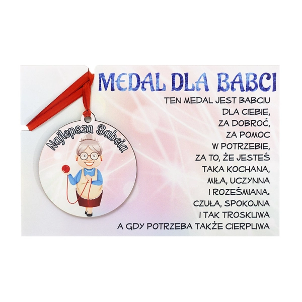 Laurka MEDAL DLA BABCI