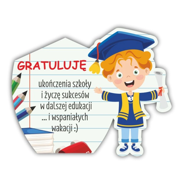 Podziękowanie dla ucznia- magnes Chłopiec N1
