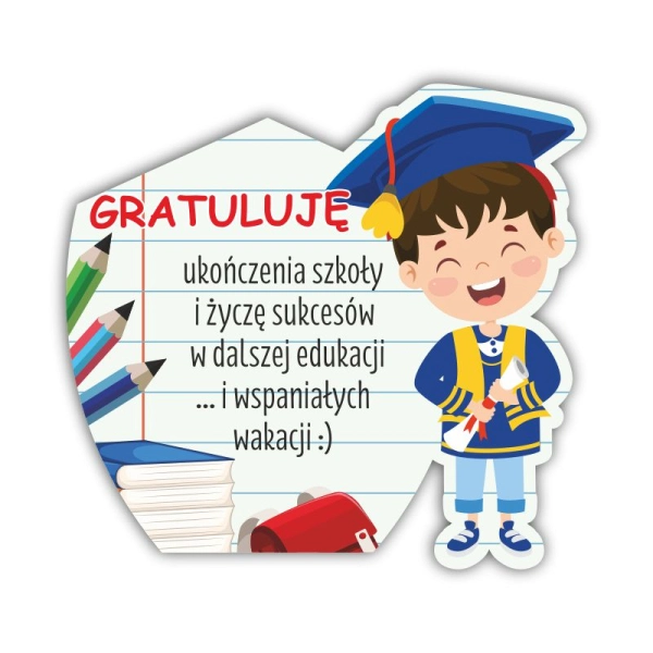 Podziękowanie dla ucznia- magnes Chłopiec N2