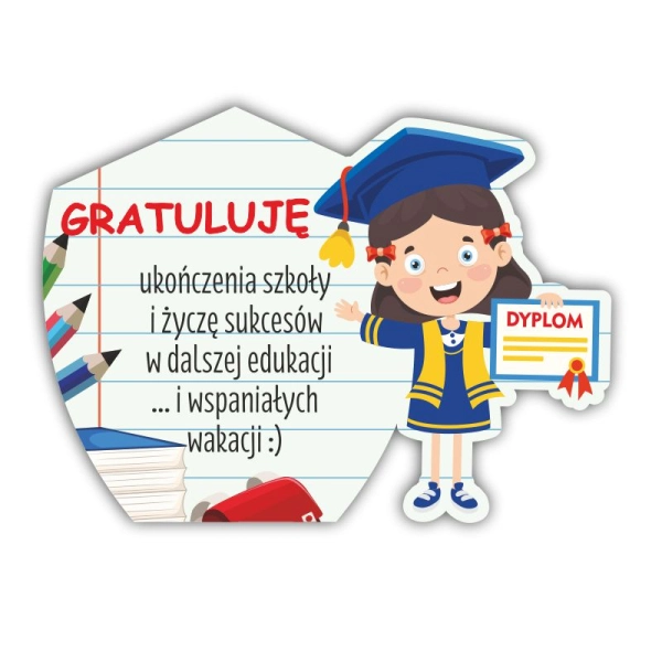 Podziękowanie dla ucznia- magnes Dziewczynka N1