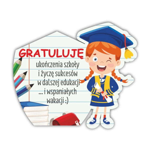 Podziękowanie dla ucznia- magnes Dziewczynka N2