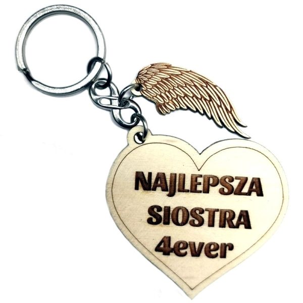 Brelok do kluczy - najlepsza siostra