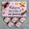 Tabliczka z sercami i dedykacją dla mamy N3