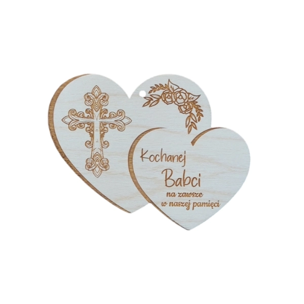 Drewniana zawieszka na znicz N11