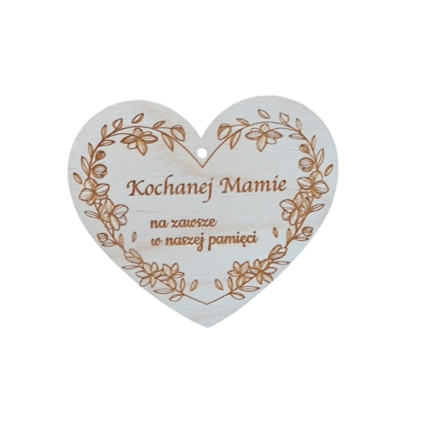 Drewniana zawieszka na znicz N5