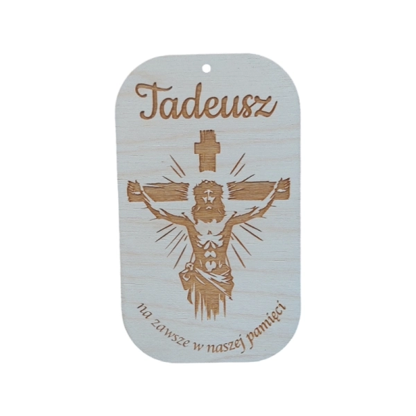 Drewniana zawieszka na znicz N9