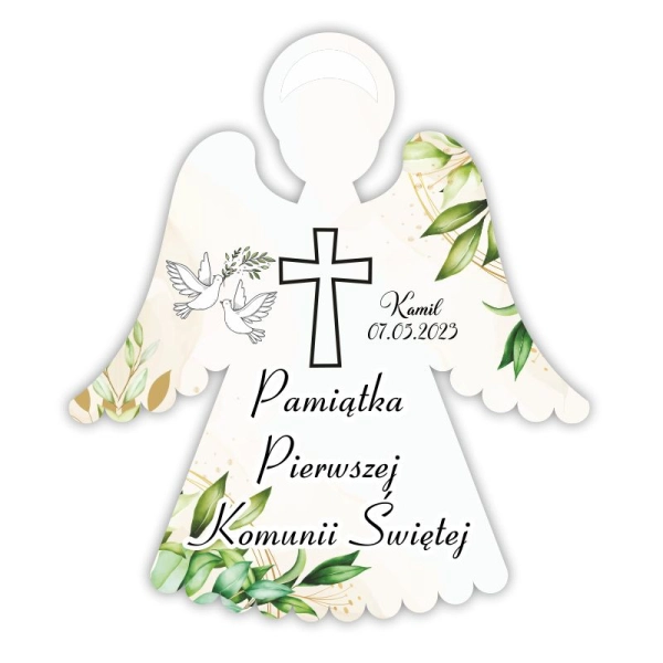 Magnes Aniołek UV N2 – upominek na uroczystość Pierwszej Komunii