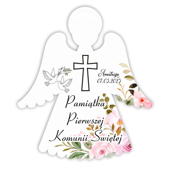Magnes Aniołek UV N3 – pamiątka uroczystości, idealna na Pierwszą Komunię